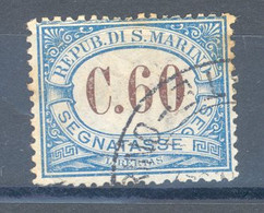 RSM F.lli USATI SEGNATASSE 021 - San Marino 1925 - 1v. Da C.60 - Postage Due