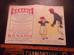 ♥️  RARE BANANIA  CIRCA 1920 TIRAILLEUR ENFANT TA UN BEAU COMPLET COMME MOI TI PLEURES CAISSE LE MEILLEUR COURBEVOIE - Banania
