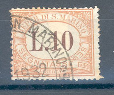 RSM F.lli USATI SEGNATASSE 024 - San Marino 1925 - 1v. Da L.10 - Postage Due