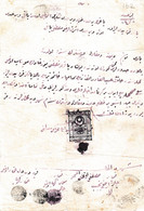 Turkey & Ottoman Empire -  Fiscal / Revenue & Rare Document With Stamps - 162 - Cartas & Documentos