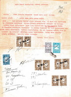Turkey & Ottoman Empire -  Fiscal / Revenue & Rare Document With Stamps - 157 - Briefe U. Dokumente
