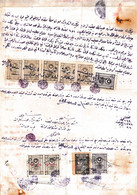 Turkey & Ottoman Empire -  Fiscal / Revenue & Rare Document With Stamps - 151 - Covers & Documents