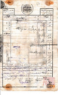 Turkey & Ottoman Empire -  Fiscal / Revenue & Rare Document With Stamps - 67 - Cartas & Documentos