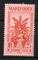 Col32 Colonie Martinique Taxe N° 15 Neuf X MH Cote : 2,25€ - Strafport