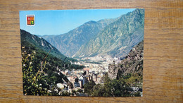 Valls D'andorra , Vue Panoramique Sur Les Escaldes , Au Fond Andorre La Vieille Capitale Des Vallées - Andorra