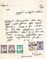 Turkey & Ottoman Empire -  Fiscal / Revenue & Rare Document With Stamps - 86 - Lettres & Documents