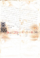 Turkey & Ottoman Empire -  Fiscal / Revenue & Rare Document With Stamps - 69 - Storia Postale