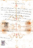 Turkey & Ottoman Empire -  Fiscal / Revenue & Rare Document With Stamps - 68 - Lettres & Documents