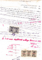 Turkey & Ottoman Empire -  Fiscal / Revenue & Rare Document With Stamps - 64 - Briefe U. Dokumente