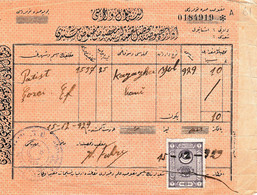 Turkey & Ottoman Empire -  Fiscal / Revenue & Rare Document With Stamps - 61 - Storia Postale