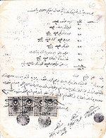 Turkey & Ottoman Empire -  Fiscal / Revenue & Rare Document With Stamps - 60 - Brieven En Documenten