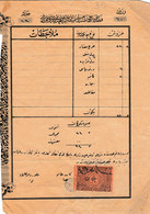Turkey & Ottoman Empire -  Fiscal / Revenue & Rare Document With Stamps - 50 - Briefe U. Dokumente