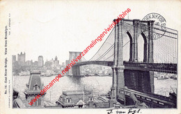 East River Bridge - View From Brooklyn - 1903 - New York - United States USA - Brooklyn