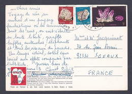 Kenya - Carte Pour La France Avec Timbre Oblitéré - Kenya (1963-...)