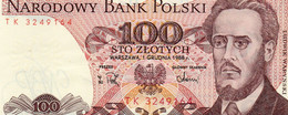 POLAND 100 ZLOTYCH 1988 P-143  UNC - Pologne