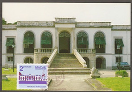 Macau Batimens Et Monuments Musée Luis De Camões Carte Maximum 1982 Macao Buildings And Monuments Camoes Museum Maxicard - Maximumkaarten