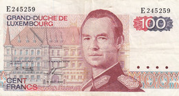 Luxembourg #69b, 100 Francs, 1980 Banknote - Luxembourg