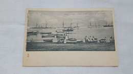 ANTIQUE POSTCARD TANZANIA ZANZIBAR - ENGLISH FLEET DURING BOMBARDMENT UNUSED 1900'S - Tanzanie