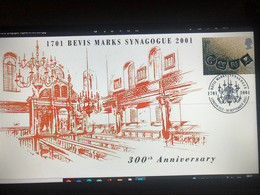 Judaíca- Bevis Marks Synagogue 300th Anniversary - Covers & Documents