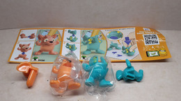 2019 Ferrero - Kinder Surprise - DV200 & DV315 - Mixart - Animal Stamps - Complete Set + 2 BPZ's - Monoblocchi