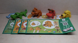 2016 Ferrero - Kinder Surprise - SD130 - SD133 - Natoons - Animals With Food - Complete Set + 4 BPZ's - Monoblocs