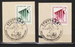MiNr. 692-693 Briefstücke, Ertsttags-Stempel - Gebruikt