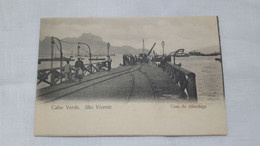 ANTIQUE POSTCARD CABO VERDE SÃO VICENTE - CAIS DA ALFANDEGA UNUSED 1900'S - Cap Vert