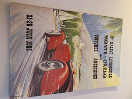 Programme Règlement 4iemRallye Monté Carlo Voitures Anciennes 1983 - Automovilismo - F1