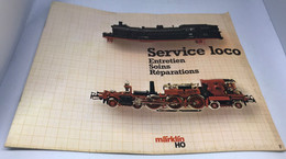 Magazine MARKLIN HO Service Loco Entretien Soins Réparations F - Anglais