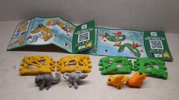 2019 Ferrero - Kinder Surprise - SE158 & SE160 - Natoons - Animals In Bushes 2 - Complete Set + 2 BPZ's - Monoblocs