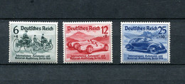Germany 1939  Automobile Exhibition Mi 686-8 MNH CV 110 Euro 14578 - Ongebruikt
