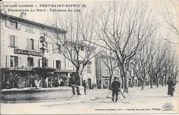 PONT-SAINT-ESPRIT - Promenade Du Nord - Fontaine Du Coq - Pont-Saint-Esprit