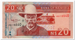 NAMIBIA,20 NAMIBIA DOLLARS,1996,P.5,VF-XF - Namibie