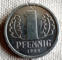 DUITSLAND /D.D.R.: 1 PFENNIG 1988  A   KM 8.2 Br.UNC - 1 Pfennig