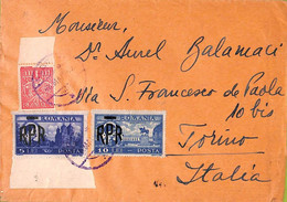 Ac6490 - ROMANIA - Postal History -    COVER To ITALY 1948 - Covers & Documents