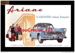 BUVARD AUTOMOBILE - ARIANE - " La Grande Voiture Française " - Automóviles