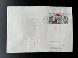 FRENCH GUYANA 1980 REGISTERED LETTER CAYENNE TO LUXEMBURG 28-06-1980 GUIANE GUYANE RECOMMANDE - Covers & Documents