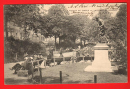 ZUN-28 Paris Square Du Temple   Statue La Lanterne De Diogène  ANIME.  Dos Simple. Circulé 1903 - Standbeelden