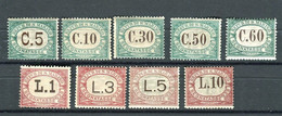 SAN MARINO 1897 SEGNATASSE  SERIE CPL. ** MNH - Timbres-taxe