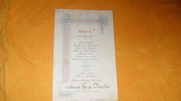 MENU ANCIEN DU 20 MAI 1896..Mme Vve RENARD DE REIMS.. - Menus