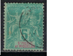 SAINT PIERRE ET MIQUELON             N°  YVERT  62 OBLITERE     ( OB    06/ 11 ) - Used Stamps