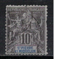 SAINT PIERRE ET MIQUELON             N°  YVERT  63 (1) OBLITERE     ( OB    06/ 12 ) - Used Stamps