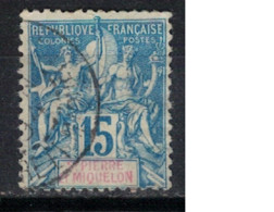 SAINT PIERRE ET MIQUELON             N°  YVERT  64 (1)    OBLITERE     ( OB    06/ 12 ) - Used Stamps