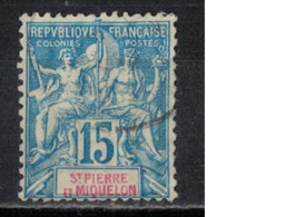 SAINT PIERRE ET MIQUELON             N°  YVERT  64 (3)    OBLITERE     ( OB    06/ 12 ) - Used Stamps