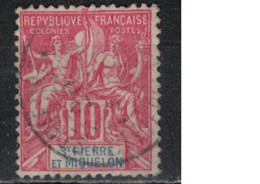 SAINT PIERRE ET MIQUELON             N°  YVERT 73 (1)  OBLITERE     ( OB    06/ 13 ) - Usados