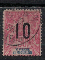 SAINT PIERRE ET MIQUELON             N°  YVERT  102 (2° Choix )  OBLITERE     ( OB    06/ 13 ) - Oblitérés