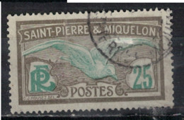 SAINT PIERRE ET MIQUELON             N°  YVERT  110 OBLITERE     ( OB    06/ 13 ) - Used Stamps