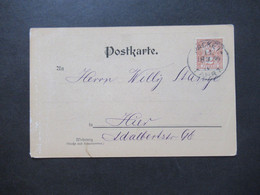 DR Privatpost Berlin Stempel Packet Fahrt 1899 Postkarte Berlin Friedrichsbrücke Und Börse Dessin 442 Als Orts PK - Private & Lokale Post