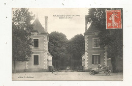JC, 37,  RICHELIEU ,  Entrée Du Parc ,  Automobile, Voyagée 1913 - Autres & Non Classés