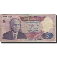 Billet, Tunisie, 5 Dinars, 1983-11-03, KM:79, B+ - Tunisie